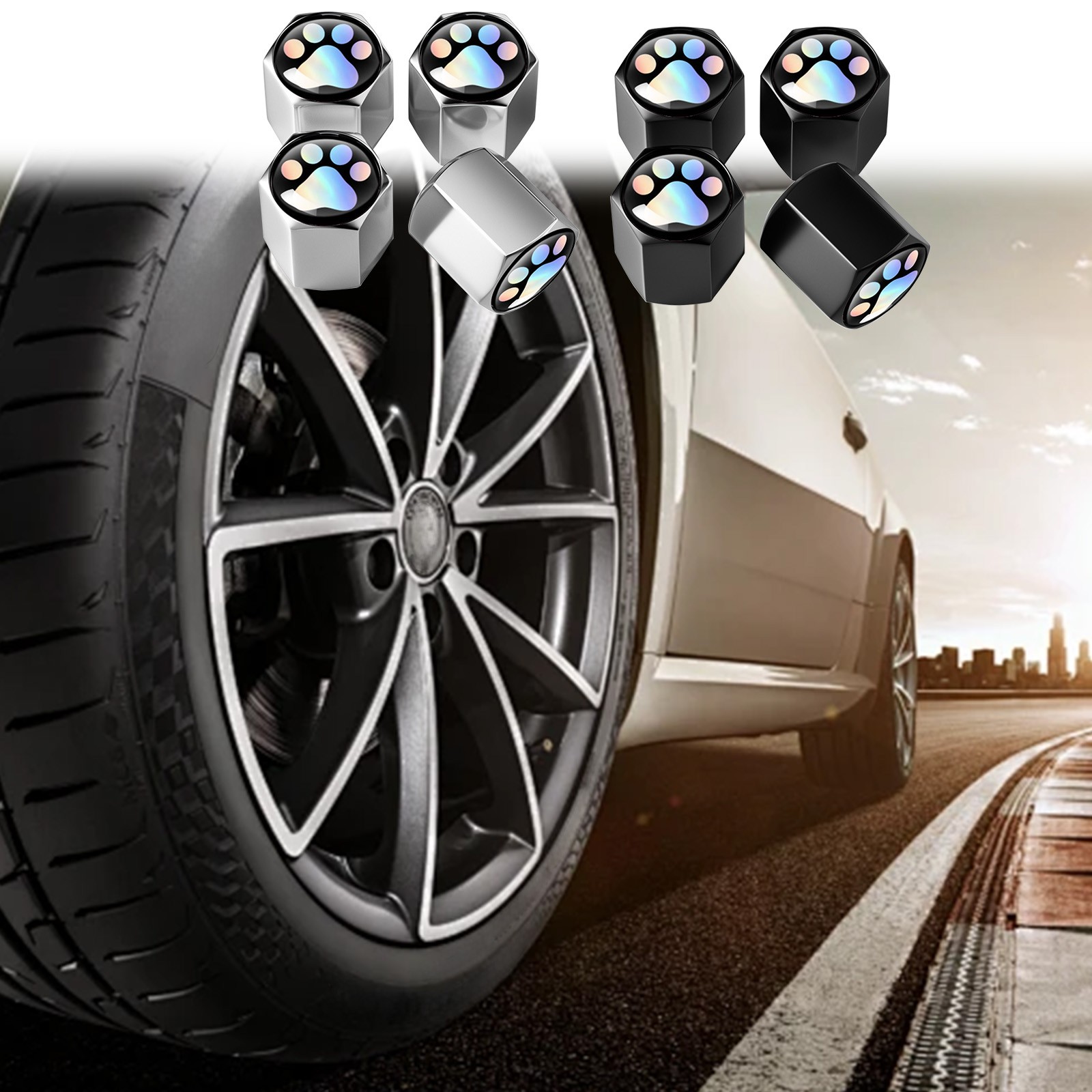 Big Savings! Colorful Modified Tire Cap, Universal Gas Cap, Tire Cap for Car, Bike, and Motorcycle, Wheel Decoration, Customizable Auto Accessories Deals of The Day Clearance!